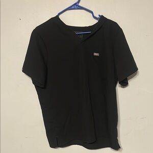 Black figs scrub top one pocket like new